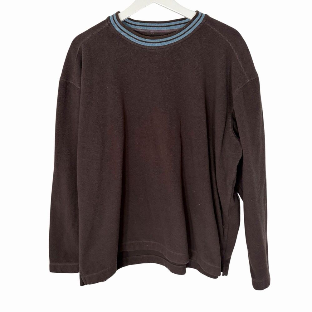 Patagonia Sweatshirt Mens Large Plush Synchilla Fleece Pullover 20845 Dark Brown